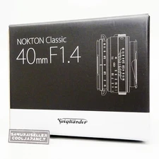 VoightLander single focus lens NOKTON classic 40 mm F1.4 131507 NEW