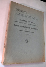 ANNUARIO UFFICIALE DELLE FORZE ARMATE REPUBBLICA ITALIANA parte III vol. I -1971