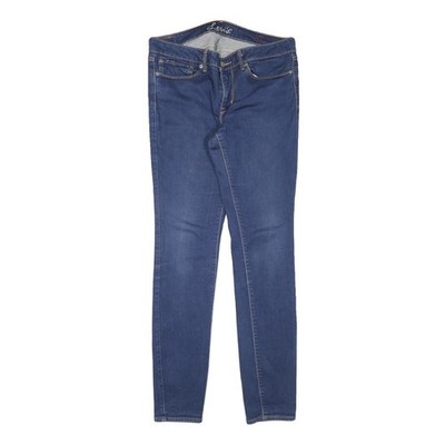 LEVI'S Damen Slim Blue Denim Jeans W31 L31 Stretch Baumwollmischung Reißverschluss
