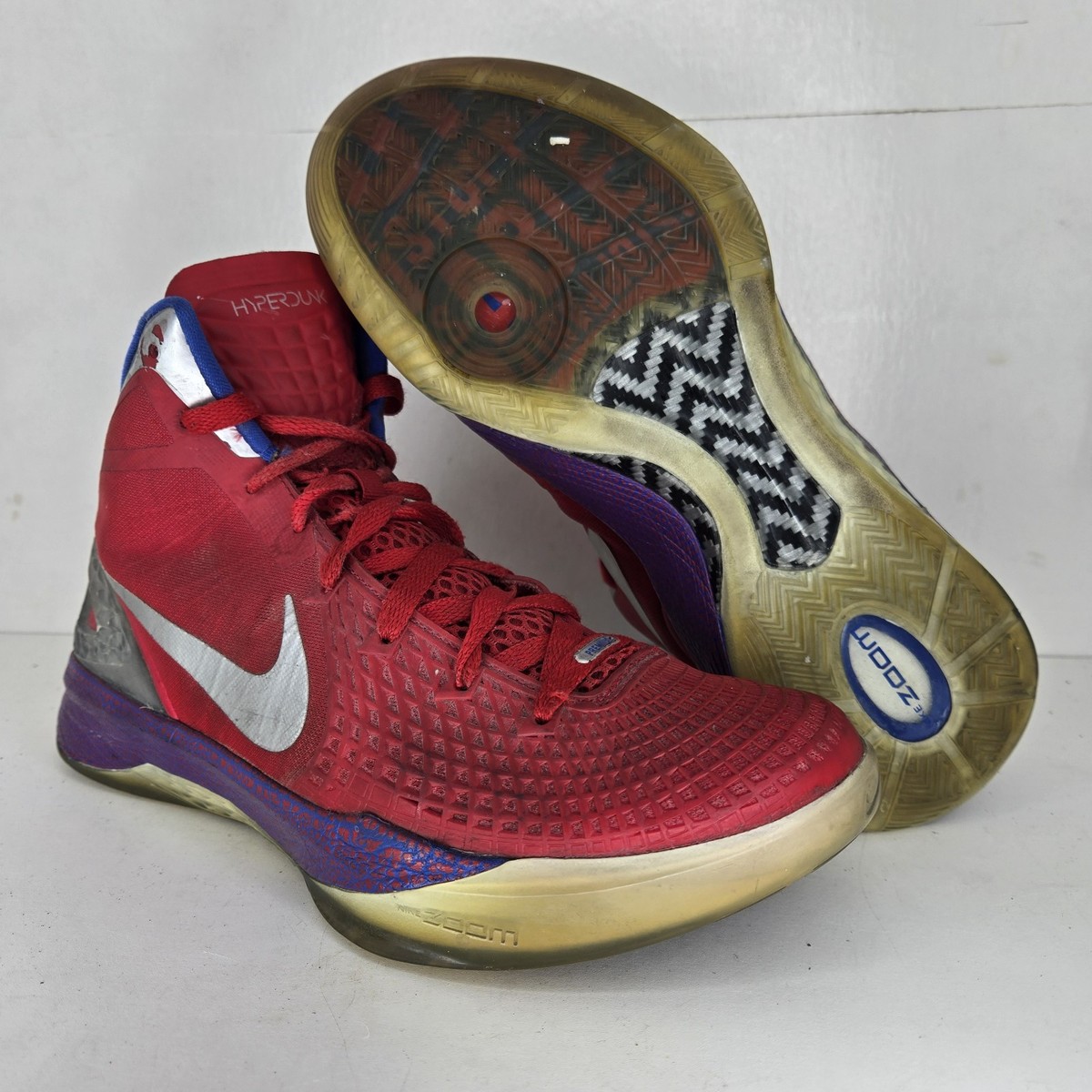 Rare Nike Zoom Hyperdunk 2011 Mens 8.5 Blake Griffin Red 