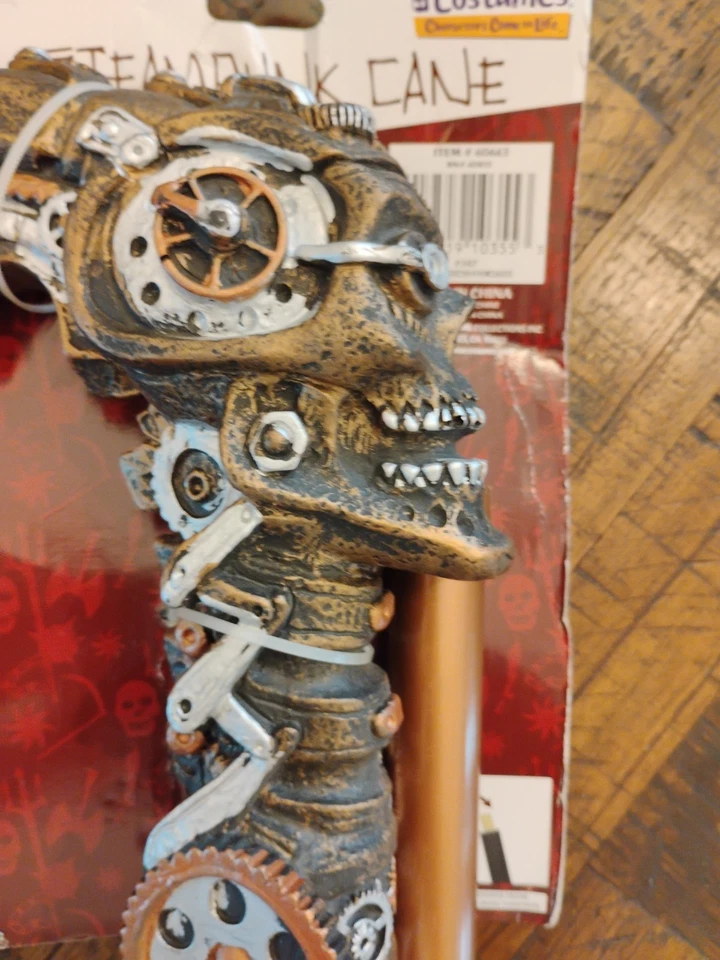 DISFRACES STEAMPUNK BASTÓN/CRÁNEO/CALIFORNIA/COSPLAY/PLÁSTICO/HALLOWEEN  Foto 4 de 4