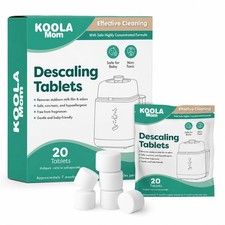 Descaling Tablets for Bottle Washer Warmer Cleaner Descaler 20 Count