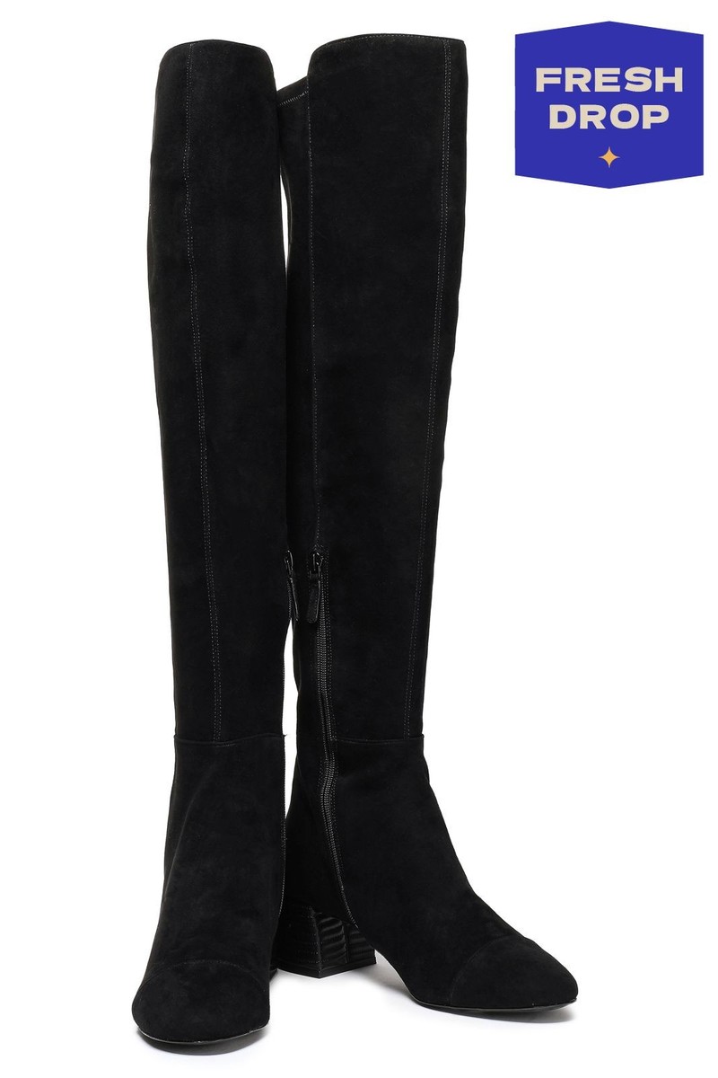 RRP€811 TORY BURCH Leather Over The Knee Boots