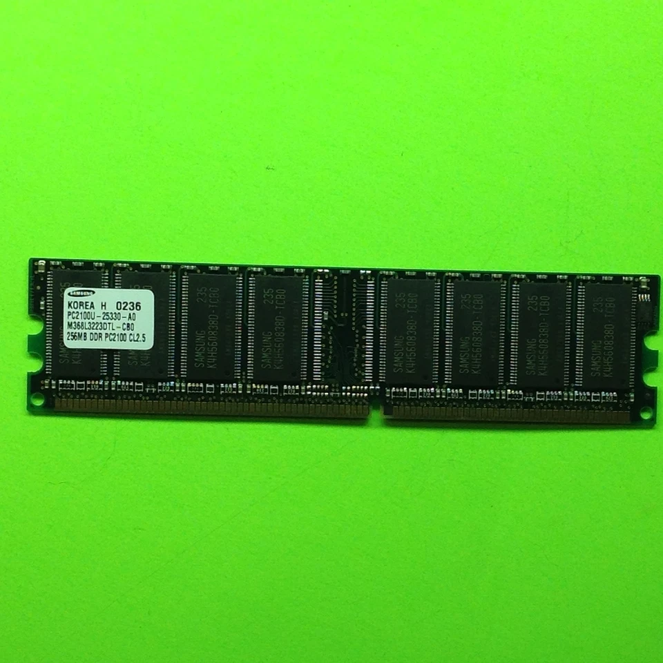 Samsung M368L3223DTL-CBO 256MB DDR-266 (PC-2100) PC-2100U Random Access Memory - Image 4 of 4