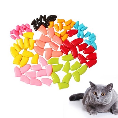  140 Pcs/7 Katzenkrallenkappen Kätzchenkrallenkappen Katzenzubehör