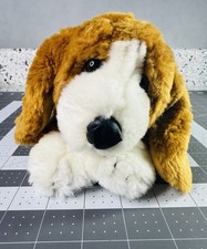 Toys R Us Animal Alley Brown Basset Hound Beagle Dog Puppy Plush 13 Sad Eye