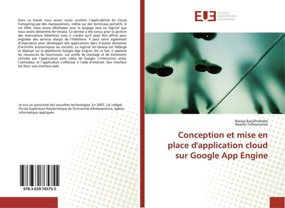 Conception et mise en place d'application cloud sur Google App Engine Nionja Raz