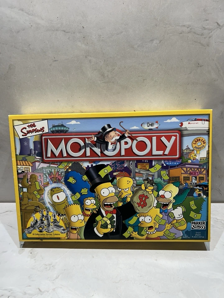 Simpsons Monopoly Board Game, Pewter Tokens, Parker Brothers, 2003, VGC Complete - Image 2 of 4