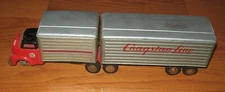 *PARTS REPAIR* VTG SSS Cragstan Line Tin Litho Semi Truck Trailer Friction Rare