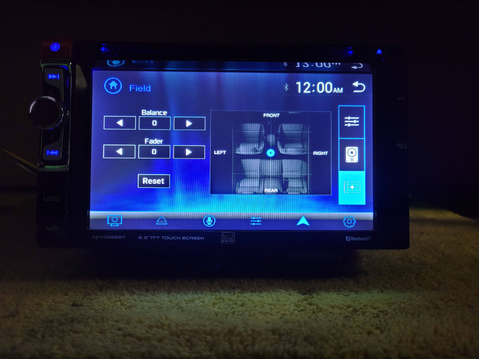 DUAL XDVD269BT CD Player Bluetooth USB AUX Input 6.2" TOUCHSCREEN LCD