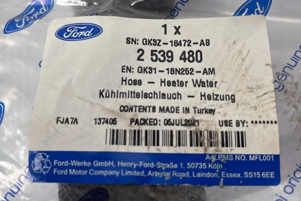 Genuine Ford Transit TTG 2014+ / TTS 2019+ Water Heater Hose 2539480 eBay