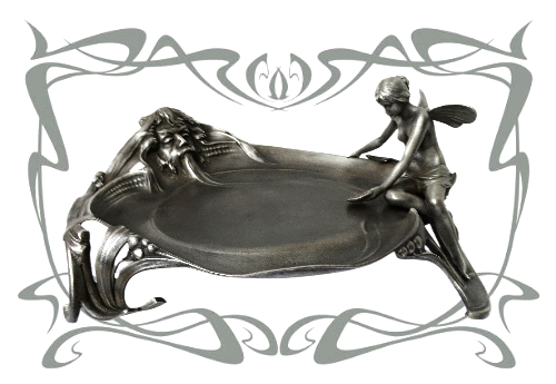 Art Nouveau WMF NO245 Elf with Aquarius Ancient Mythology Art Nouveau Bowl 1905 - Picture 1 of 24