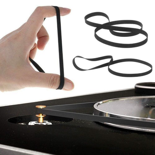 All Sizes Rubber Drive Belt Turntable Replacement For Phono/ Black us I6B9 Hot - Picture 2 of 17
