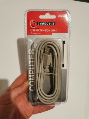  Connect-it USB Verlängerungskabel 3m ca USB Stecker auf USB Buchse