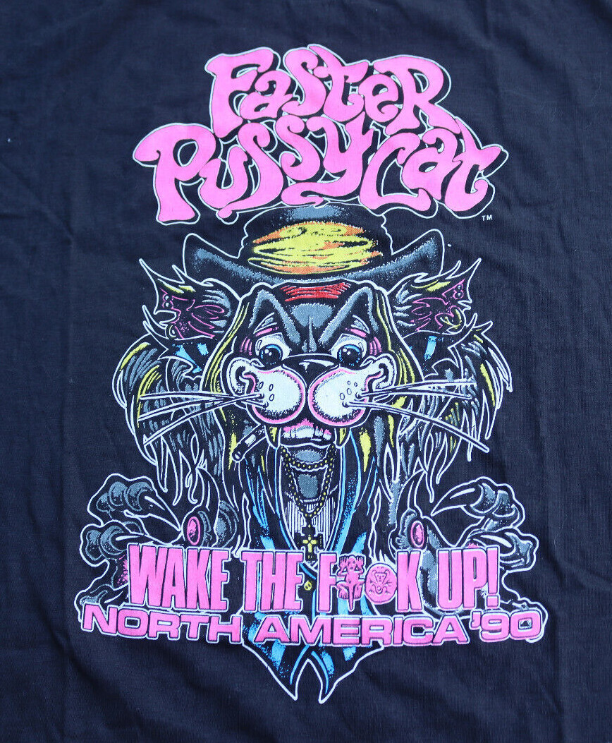 Vintage Faster Pussycat T Shirt Original Black L Gesim North