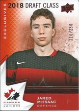 2020-21 Upper Deck Team Canada Juniors JARED McISAAC #88 Exclusives 110/250
