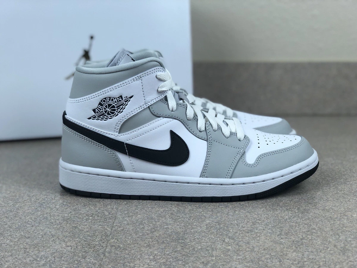 Nike Air Jordan 1 Mid Retro Light Smoke Grey Fog [BQ6472-015] Womens Size 9