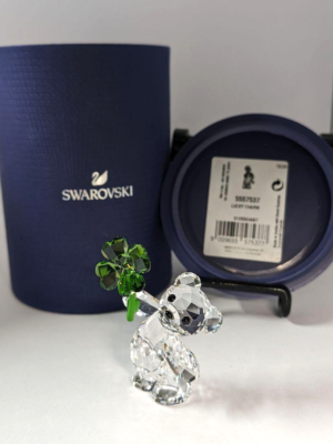 Swarovski Crystal Kris Bear LUCKY CHARM 5557537 Figurine | eBay