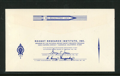 1969 Rocket Mail Cat #115 Apollo 9 RRI #232 USA Air Mail Space