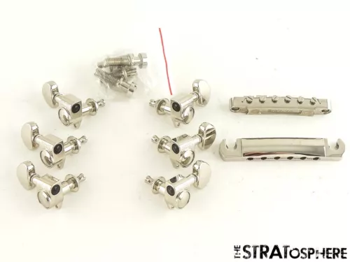 Gibson Epiphone ES-339 Tune-O-Matic BRIDGE +GROVER TUNERS Hardware Set Nickel