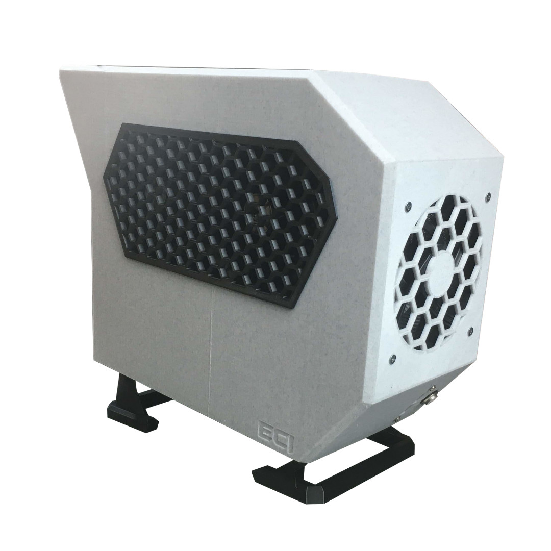 Boîtier PC ITX imprimé 3D ECI GLADOS avec refroidissement ventilé et flux d'air optimisé