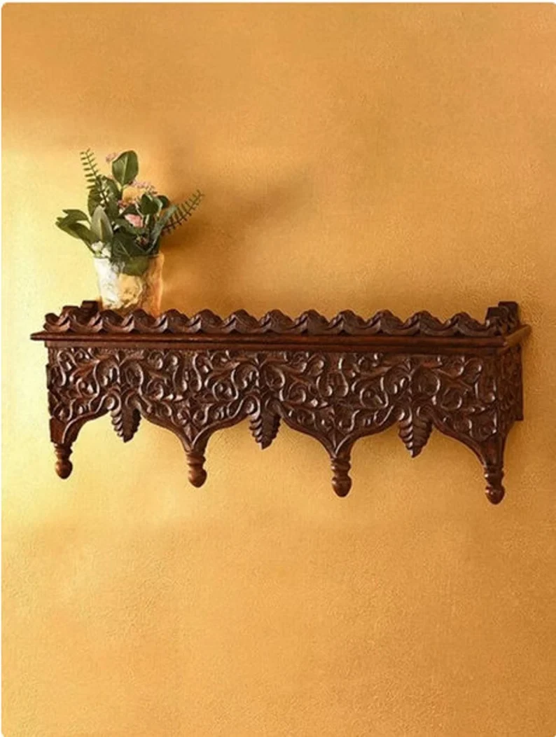 Wall Shelf/Home Decor/Wall shelf With Hooks/Wall Decor/Wall Hangings/Floating