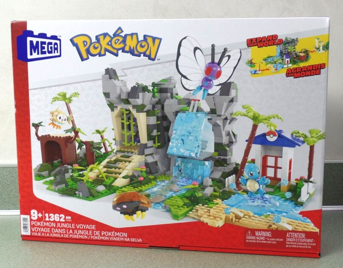 Kit Construccion Mega Construx Jungle Voyage Pokemon 1362pcs