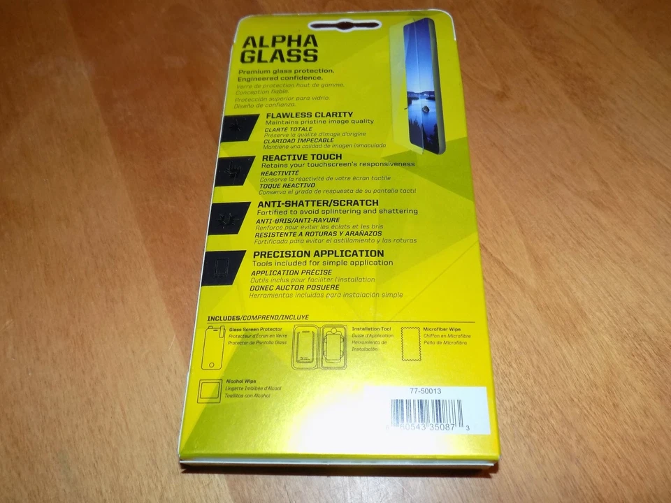 OTTERBOX ALPHA GLASS Screen Protector Apple iPhone 5 5S 5C FORTIFIED SEALED NEW - Image 2 of 4