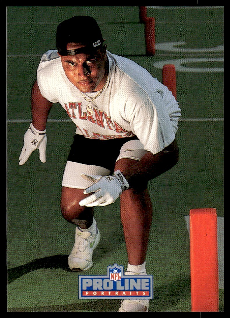 1992 Pro Line Football Card Chuck Smith Rookie Atlanta Falcons #446