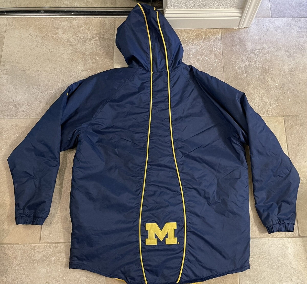 Vintage Nike Team Sports Michigan Wolverines Coat Jacket Parka 