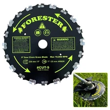 MGP Supply 9" Chainsaw Brush Cutter Blade - 20 Tooth Circular Trimmer Saw Bla...