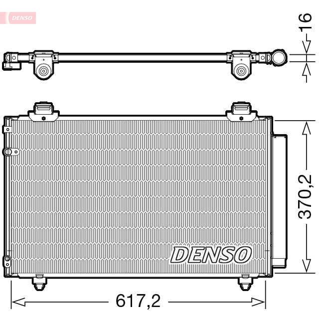 DENSO DCN50112 Condenser, air conditioning for TOYOTA