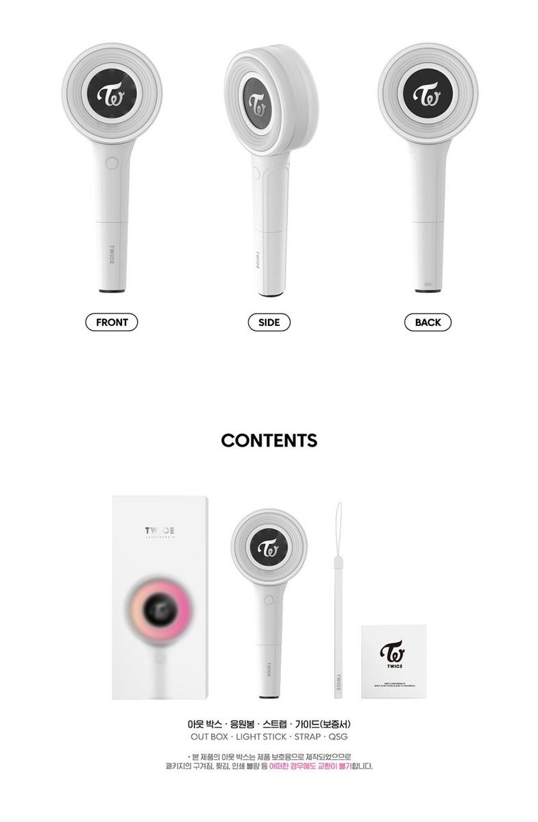 TWICE OFFICIAL LIGHT STICK [CANDYBONG ∞/INFINITY] w/ Strap FANLIGHT MD GOODS