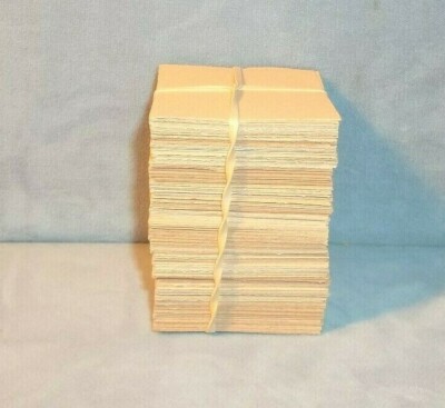 NEW 250 Tan CardStock Handcut 1.75'' X1.75'' Inserts For Flips(can be for crafts)