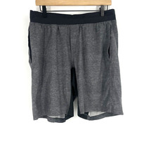 Lululemon T.H.E. Shorts Size Large Mens Gray Linerless 9” Train Run Gym Workout