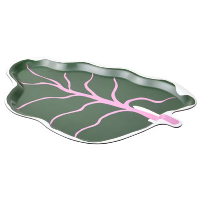 Marimekko + IKEA, BASTUA Green LEAF Shaped Serving Tray-Limited Edition!!!!!!!