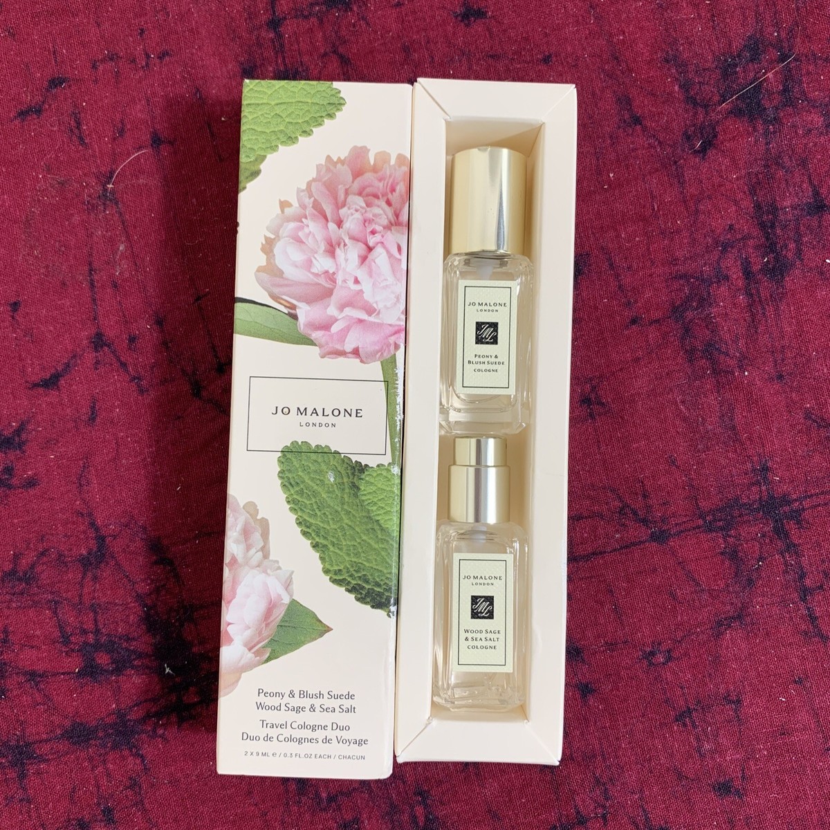Jo Malone Peony & Blush Suede + Wood Sage & Sea Salt Travel