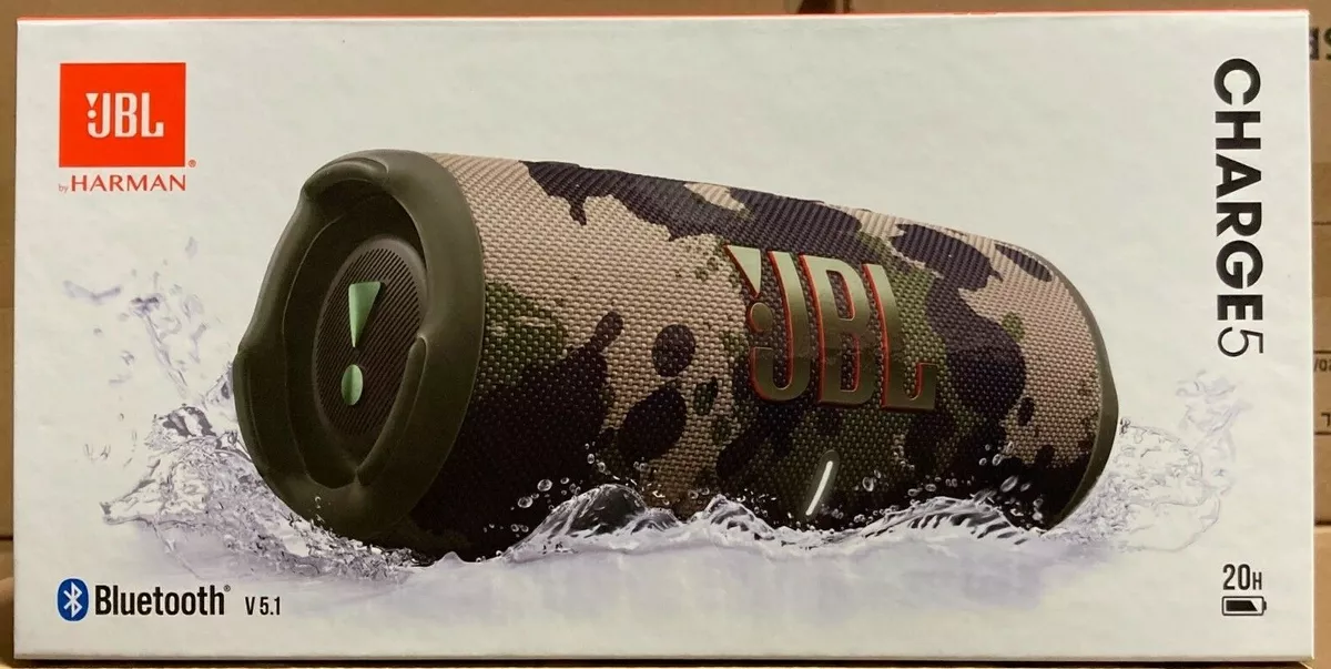 JBL Charge 5 Portable Bluetooth Waterproof Speaker - Camouflage