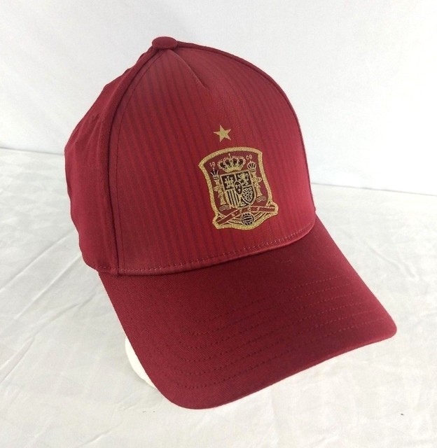ADIDAS ESPANA SPAIN HAT CAP Maroon Gold Star 1909 Plus Ultra Crown New