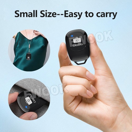 2x Rechargeable Wireless Bluetooth Remote Control Camera Shutter iPhone Samsung - Picture 7 of 12
