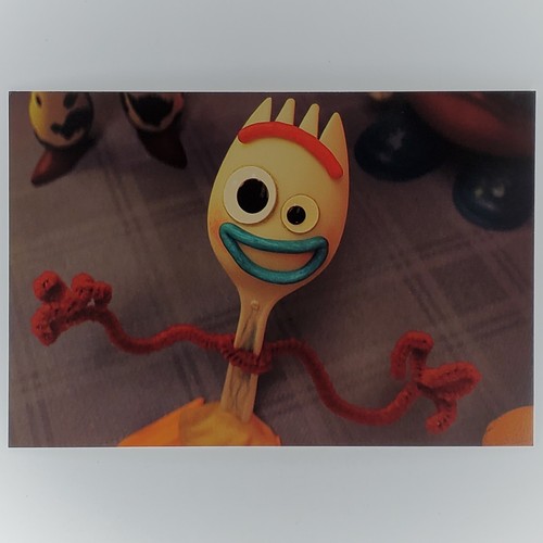 Toy Story 4 Postcard Forky Pixar Disney Animation Collection 100 Years - 第 1/2 張圖片