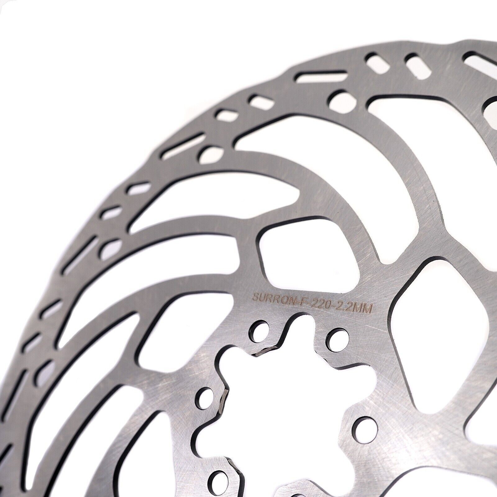 KKE 220mm Front Brake Disc Rotor Red Bracket Fit E-Ride PRO-SS 2024 ...