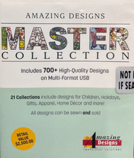 AMAZING DESIGNS MASTER COLLECTION - EMBROIDERY DESIGNS - USB