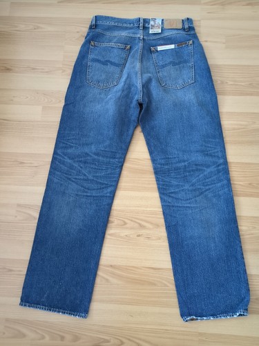 Nudie Jeans Tuff Tony (ajuste recto suelto) parche trabajo 32/32 - Imagen 4 de 4
