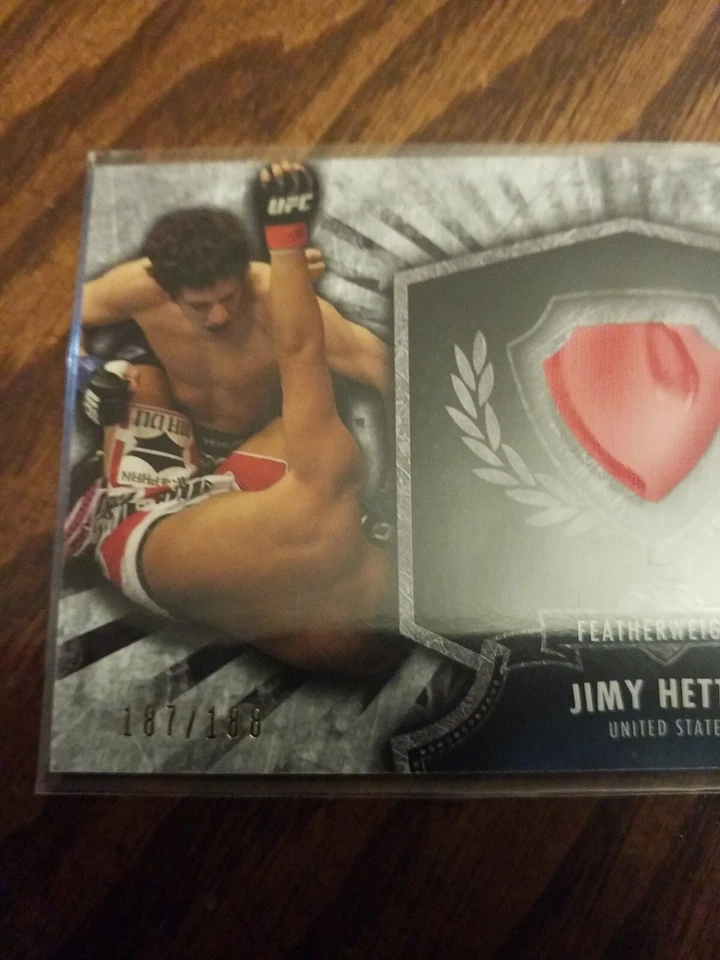 2012 Topps UFC Bloodlines Fighter Relic Insert Card #187/188 Jimy Hettes #FR-JHE - Image 2 of 4