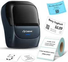 CLABEL Mini Stampante Etichette Portatile: 221B Bluetooth Termica Blu