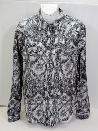 Chemise Western Pearl Snap à imprimé aztèque pour homme