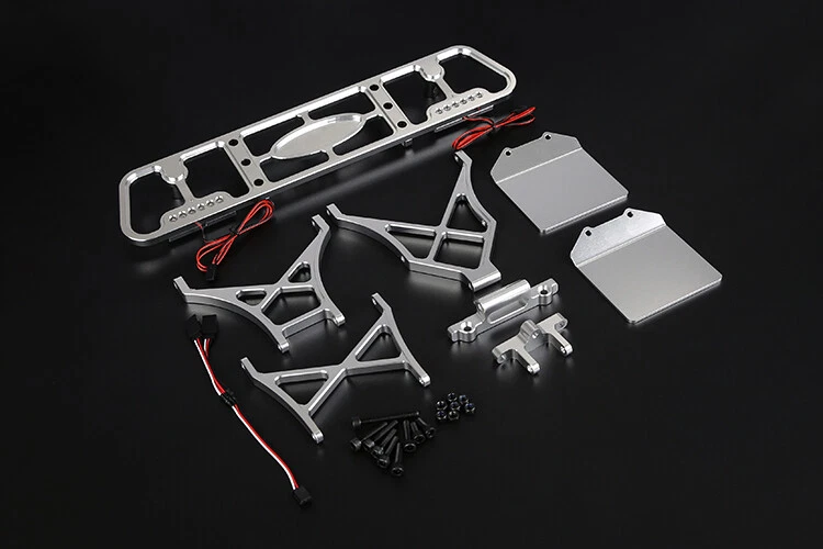CNC Metal Rear Bumper and light Set for 1/5 Losi 5ive-t RV Rofun LT KM X2 Fid - Image 2 of 4