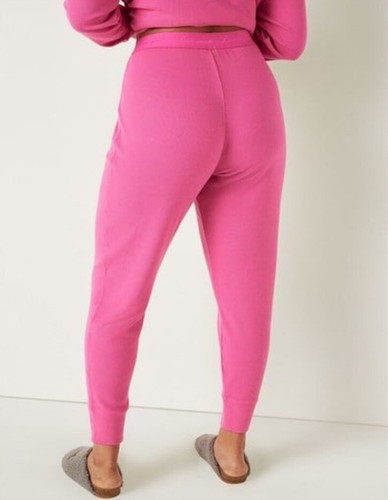 Vs Victorias Secret Pink Thermal Sleep Pant Tight Leggings Pajama Ultra Pink XXL - Picture 3 of 5
