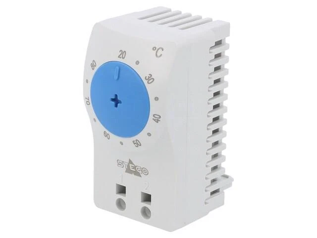 Capteur 11101.0-02 : thermostat NO 3A 250VAC borniers à ressort 60x33x41mm STEGO - Photo 1/1